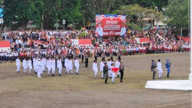 Tujuh Peserta Paskibra HUT RI Kabupaten Ende dari MAN Ende