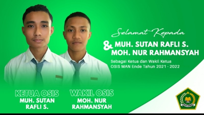 MAN Ende Pastikan Ketua dan Wakil Ketua OSIS Terbaru Secara Online