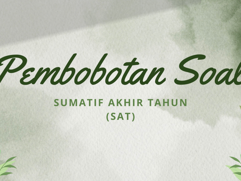 PEMBOBOTAN SOAL