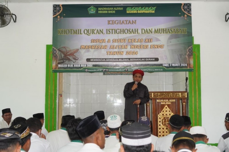 Hadapi AM: MAN Ende Gelar Khotmil Qur`an, Istighosah dan Muhasabah