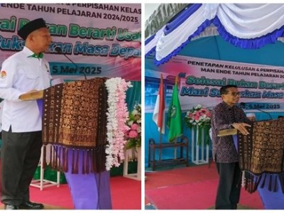 MAN Ende Gelar Penetapan Kelulusan dan Perpisahan Siswa/i Kelas XII T.P 2024/2025